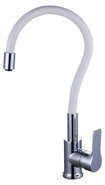 Solidchoice - Miscelatore per cucina con acqua calda e fredda, colore bianco