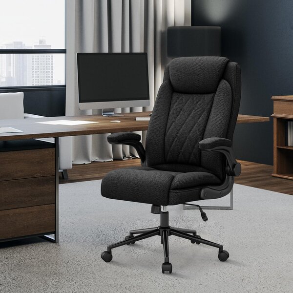 Sedia da ufficio ergonomica con braccioli pieghevoli