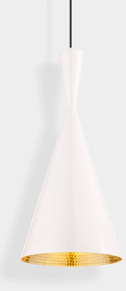Tom Dixon Lampada a sospensione Beat, dimmerabile, Bianco / Opale, Soggiorno / Sala da pranzo, Ottone, Design, Lampada a sospensione