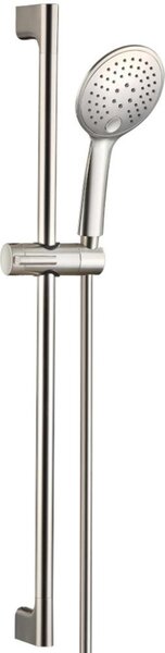 Schläfer 1317410 | Saliscendi Doccia Euphoria1 con Soffione, Interasse Fisso 75cm Asta Doccia 76,5cm, Doccetta a 3 funzioni con Sistema Anticalcare, Flessibile Doccia in Pvc, Colore Acciaio