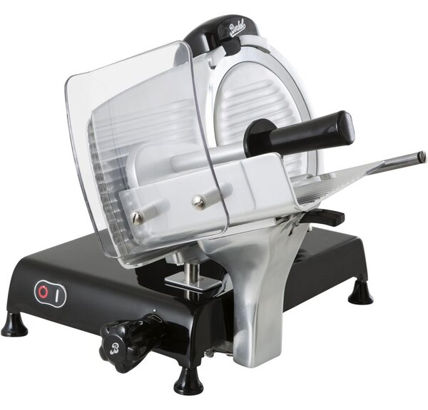 Affettatrice Elettrica domestica BERKEL RED LINE lama da 250 mm 51,5x50.5xh39,5 cm- peso 22 kg Affilatoio incluso colore NERO