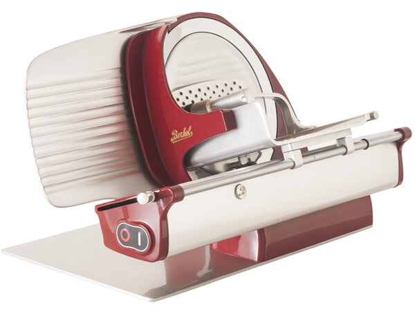 Affettatrice domestica BERKEL modello Home Line 250 mm -660x340xh284 mm - kg 14,50 in lega di alluminio leggero colore rosso