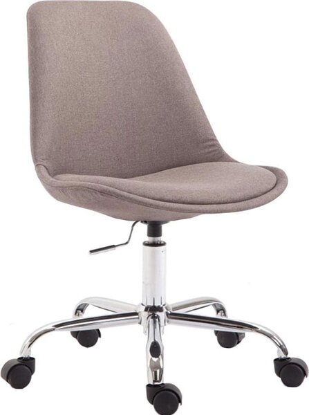 Sedia ergonomica per ufficio - Sedia da ufficio - Altezza del sedile regolabile in continuo - Design moderno | Colore: Taupe