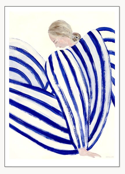 Poster Blue Stripe At Concorde by Sofia Lind x The Poster Club