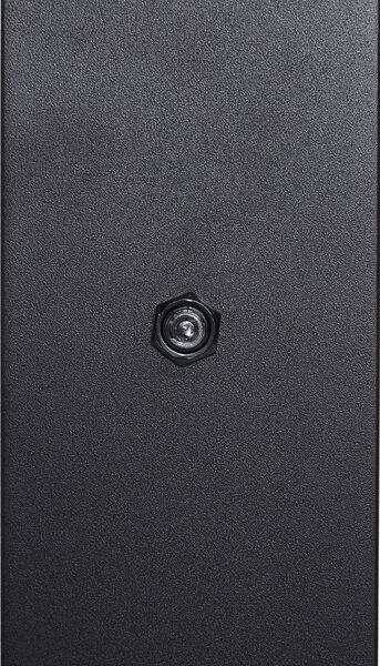 Lampada da esterno moderna nera con vetro fumé 50 cm con sensore crepuscolare IP44 - Denmark