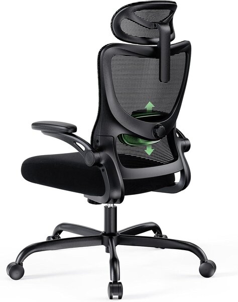 Sedia da ufficio ergonomica con supporto lombare regolabile