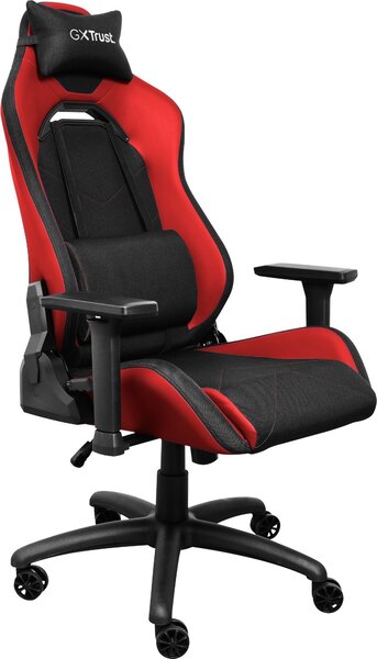 TRUST Trust GXT 714 RUYA Sedia da gioco universale Nero, Rosso