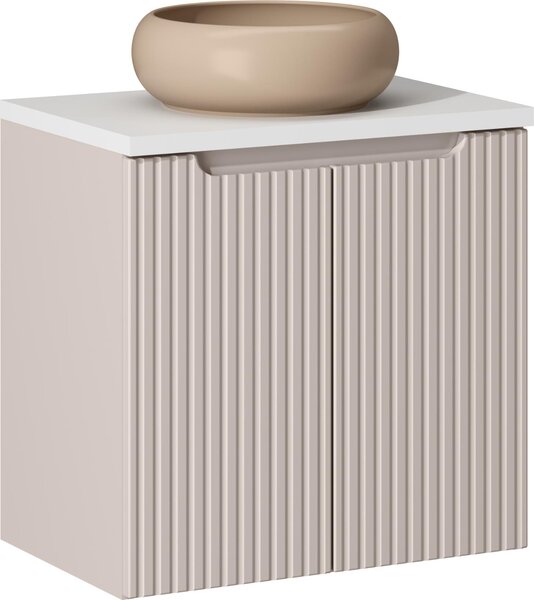Mobile Bagno 60 Cm Con Lavabo Da Appoggio Kashmir Moderno