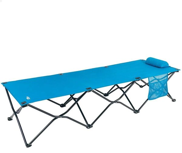 Aktive 63042 178x38x62cm Lettino da campeggio pieghevole Blu Blu Taglia unica
