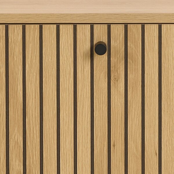 Scarpiera con anta effetto rovere in colore naturale 72x43x17 cm Albany - Actona