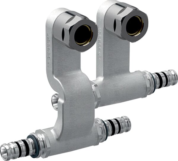 Geberit GE Mepla, set di raccordi per battiscopa, d20 mm, con Eurokonus, 1 pz