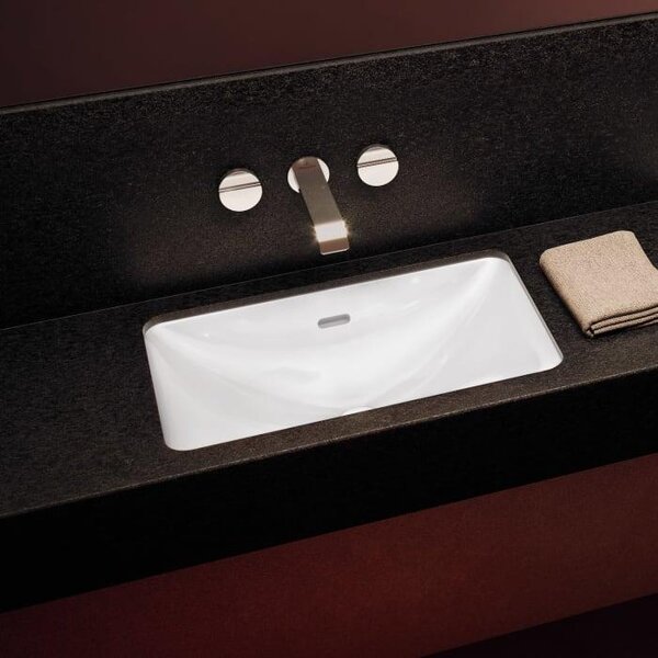 Villeroy & Boch Loop&Friends - Lavabo da incasso, 540x340 mm, con sfioratore, CeramicPlus, bianco alpino 4A5700R1
