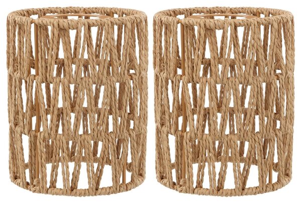 Omgoods - Paralume in vimini bohémien, 12 cm, per lampadari a sospensione