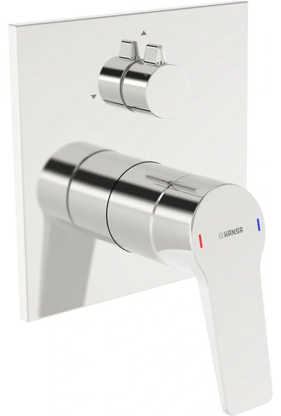 Set completo Hansa per miscelatore monocomando a due vie HANSATWIST 8984, rosetta quadrata, cromata, 1 pz