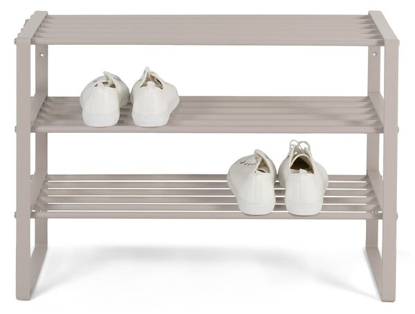 Scarpiera grigio tortora in metallo 70x48,5x29 cm Rex – Spinder Design