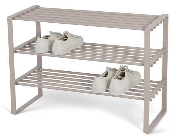 Scarpiera grigio tortora in metallo 70x48,5x29 cm Rex – Spinder Design