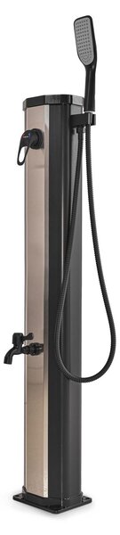 Tanaga Bronze 20 - Doccia Solare Bassa Da Giardino 20L Con Doccetta E Rubinetto Lavapiedi