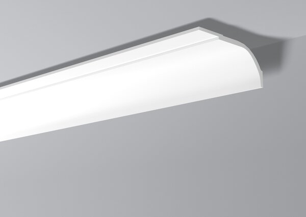 Modanatura del soffitto NMC WT22 WALLSTYL Noel Marquet Battiscopa decorativo Battiscopa decorativo moderno colore bianco 2 m