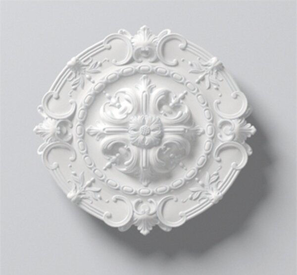 Rosone da soffitto NMC R6 ARSTYL Noel Marquet Elemento decorativo classico colore bianco diametro 42 cm