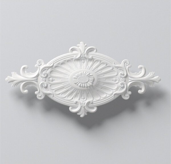Rosone da soffitto NMC R1 ARSTYL Noel Marquet Elemento decorativo classico bianco 60,5 x 31 cm
