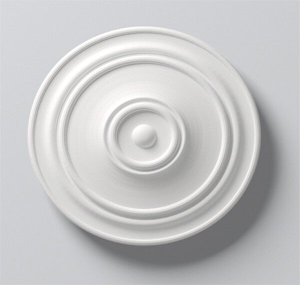 Rosone da soffitto NMC R15 ARSTYL Noel Marquet Elemento decorativo classico colore bianco diametro 56 cm