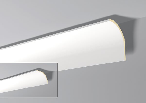 Modanatura del soffitto NMC AD23 ARSTYL Noel Marquet Modanatura decorativa Illuminazione indiretta moderna colore bianco 2 m