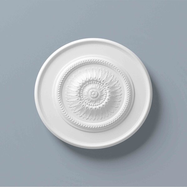 Rosone da soffitto NMC R10 ARSTYL Noel Marquet Elemento decorativo classico colore bianco diametro 60 cm