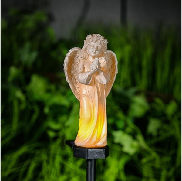 Lampada solare a LED/1,2V 300 mAh IP44 a forma di angelo