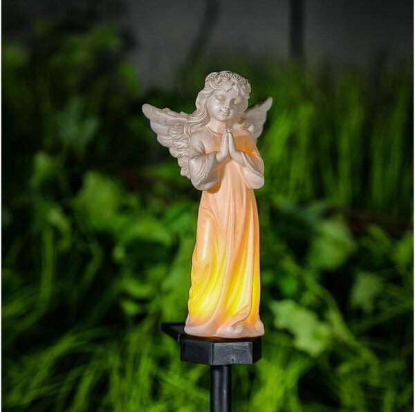 Lampada solare a LED 1,2 V 300 mAh IP44 a forma di angelo