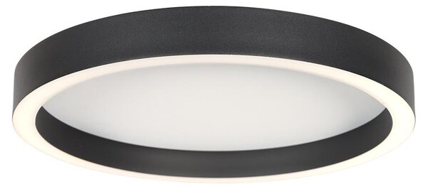 Steinhauer - plafoniera - Ringlux - nero - metallo - Ø 30cm - LED - 4134ZW