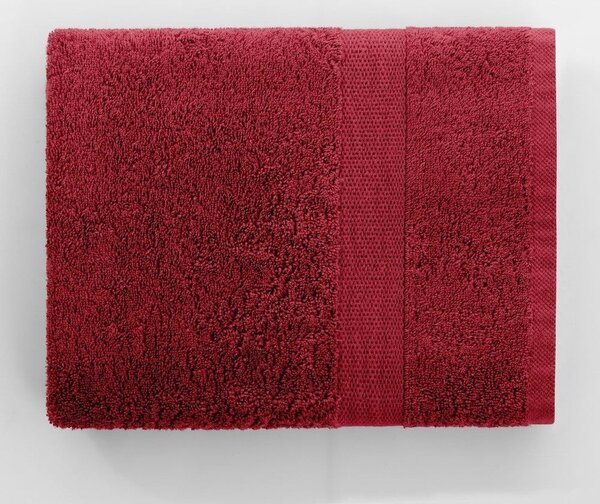 Asciugamani e teli da bagno in spugna di cotone rosso in un set di 4 pezzi Marina - DecoKing