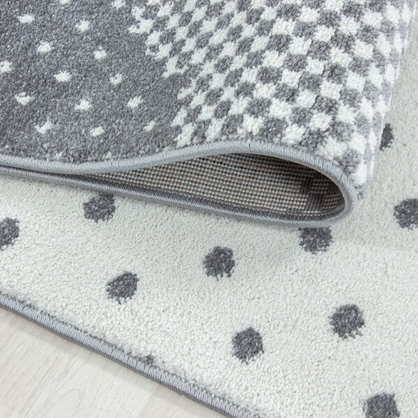 Tappeto per bambini rosa-grigio 80x150 cm Bambi - Ayyildiz Carpets