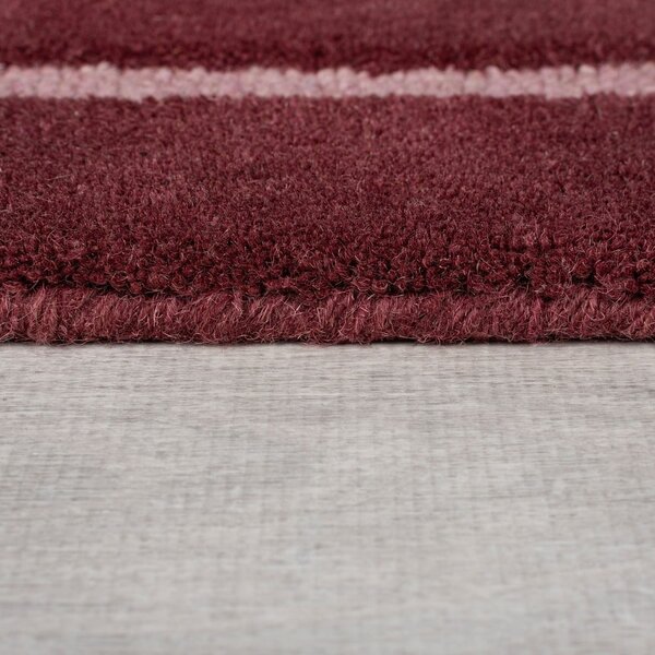 Tappeto in lana bordeaux tessuto a mano 150x240 cm Split Ombre Shaped - Flair Rugs