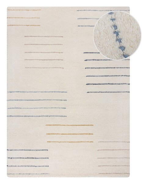 Tappeto in lana tessuta a mano color crema 120x170 cm Dottie Geometric - Flair Rugs