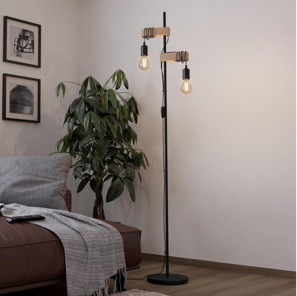 Eglo 32919 - Lampada da terra TOWNSHEND 2xE27/10W/230V