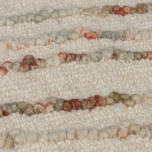 Tappeto arancione/color crema in lana 80x150 cm Abstract Swirl – Flair Rugs