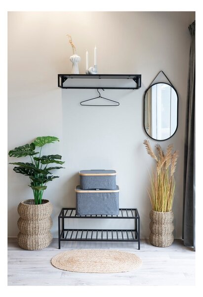 Scarpiera nera in metallo Vita - House Nordic