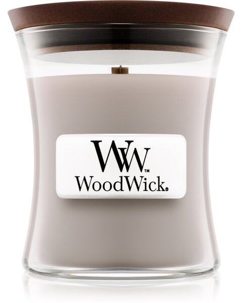 Woodwick Wood Smoke candela profumata con stoppino in legno 85 g