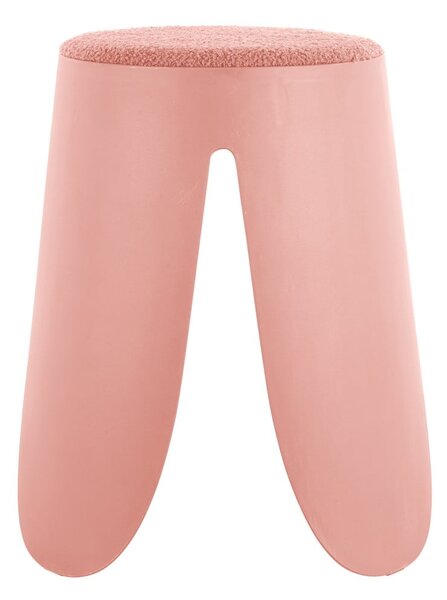 Sgabello in plastica rosa chiaro Savor - Leitmotiv