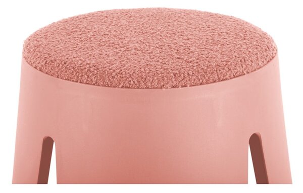 Sgabello in plastica rosa chiaro Savor - Leitmotiv