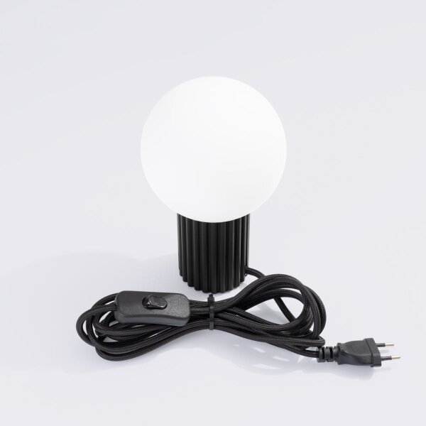 Sollux SL.1716 - Lampada da tavolo HALO 1xG9/8W/230V diametro 12 cm nero