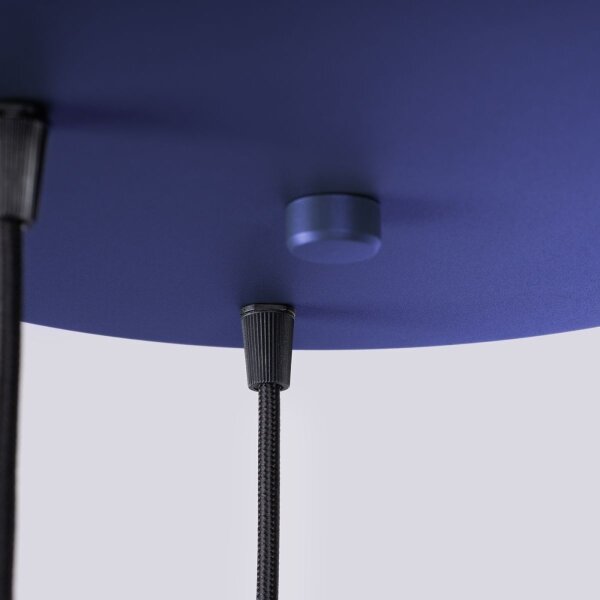 Sollux SL.1740 - Lampadario a sospensione con filo HALO 3xG9/8W/230V diametro 25 cm blu