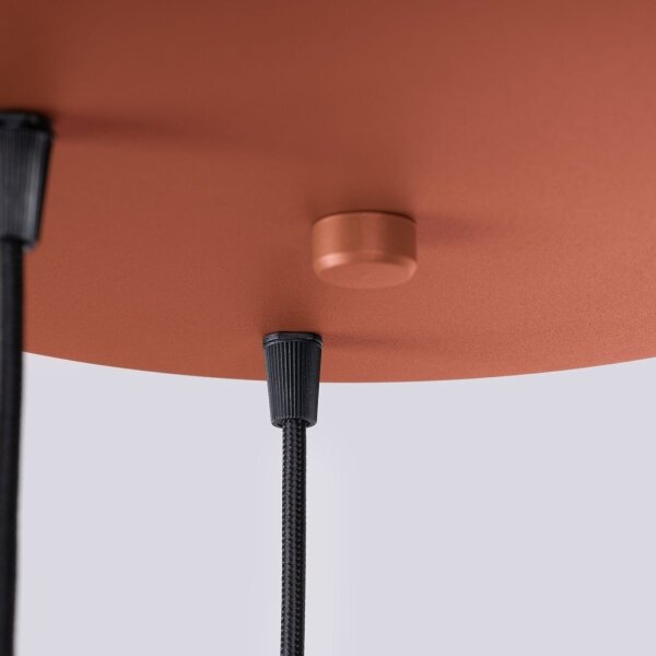 Sollux SL.1730 - Lampadario a sospensione con filo HALO 3xG9/8W/230V diametro 25 cm arancione