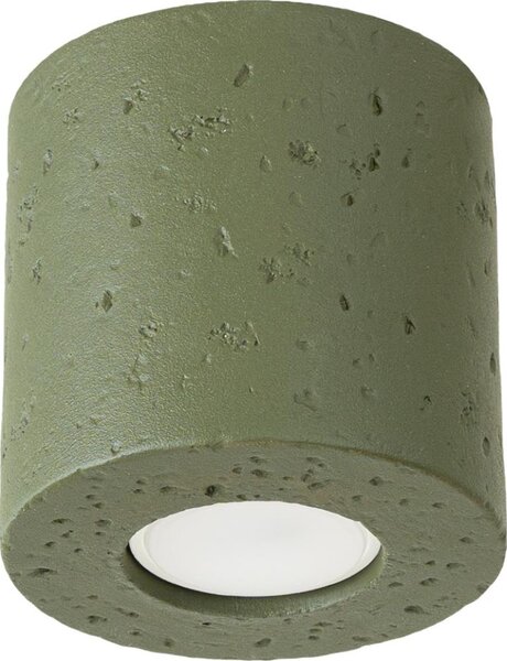 Sollux SL.1841 - Faretto ORBIS 1xGU10/10W/230V cemento/verde
