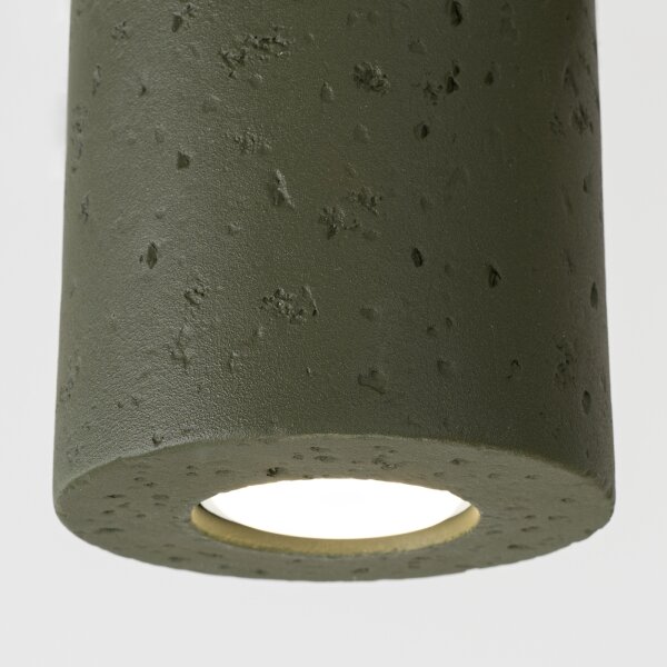 Sollux SL.1841 - Faretto ORBIS 1xGU10/10W/230V cemento/verde
