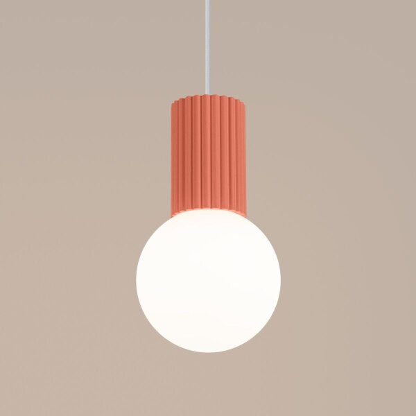 Sollux SL.1754 - Lampadario a sospensione con filo HALO 1xG9/8W/230V diametro 12 cm rosa