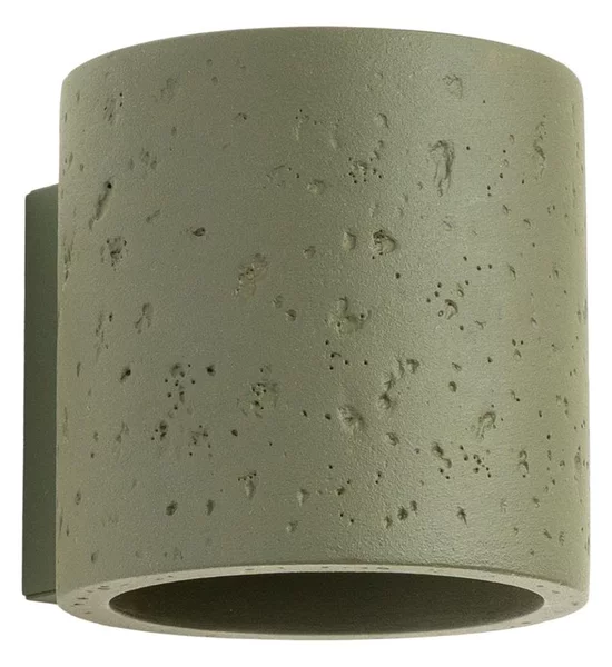 Sollux SL.1839 - Faretto da parete ORBIS 1xG9/8W/230V cemento/verde