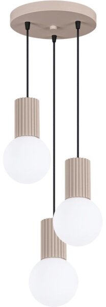 Sollux SL.1745 - Lampadario a sospensione con filo HALO 3xG9/8W/230V diametro 25 cm beige