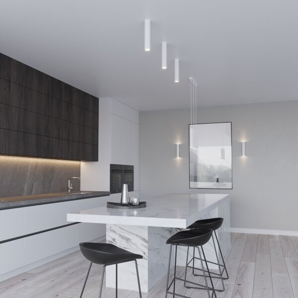 Sollux SL.1868 - Lampadario a sospensione con cavo LAGOS 2xGU10/10W/230V bianco
