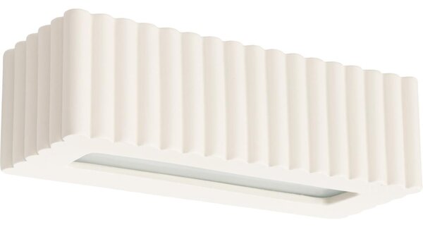 Sollux SL.1886 - Lampada da parete RIGATA 1xE27/15W/230V ceramica/crema